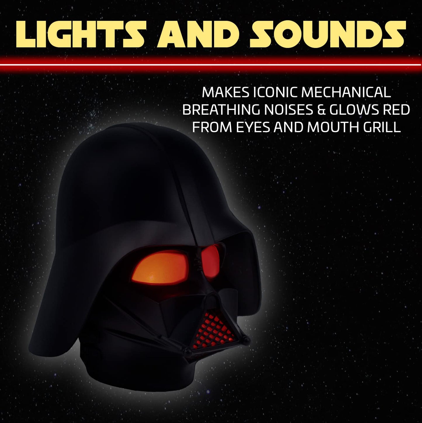 Lámpara Darth Vader con sonido – El lado oscuro ilumina tu escritorio