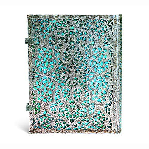 Cuaderno Paperblanks – Silver Filigree Maya Blue