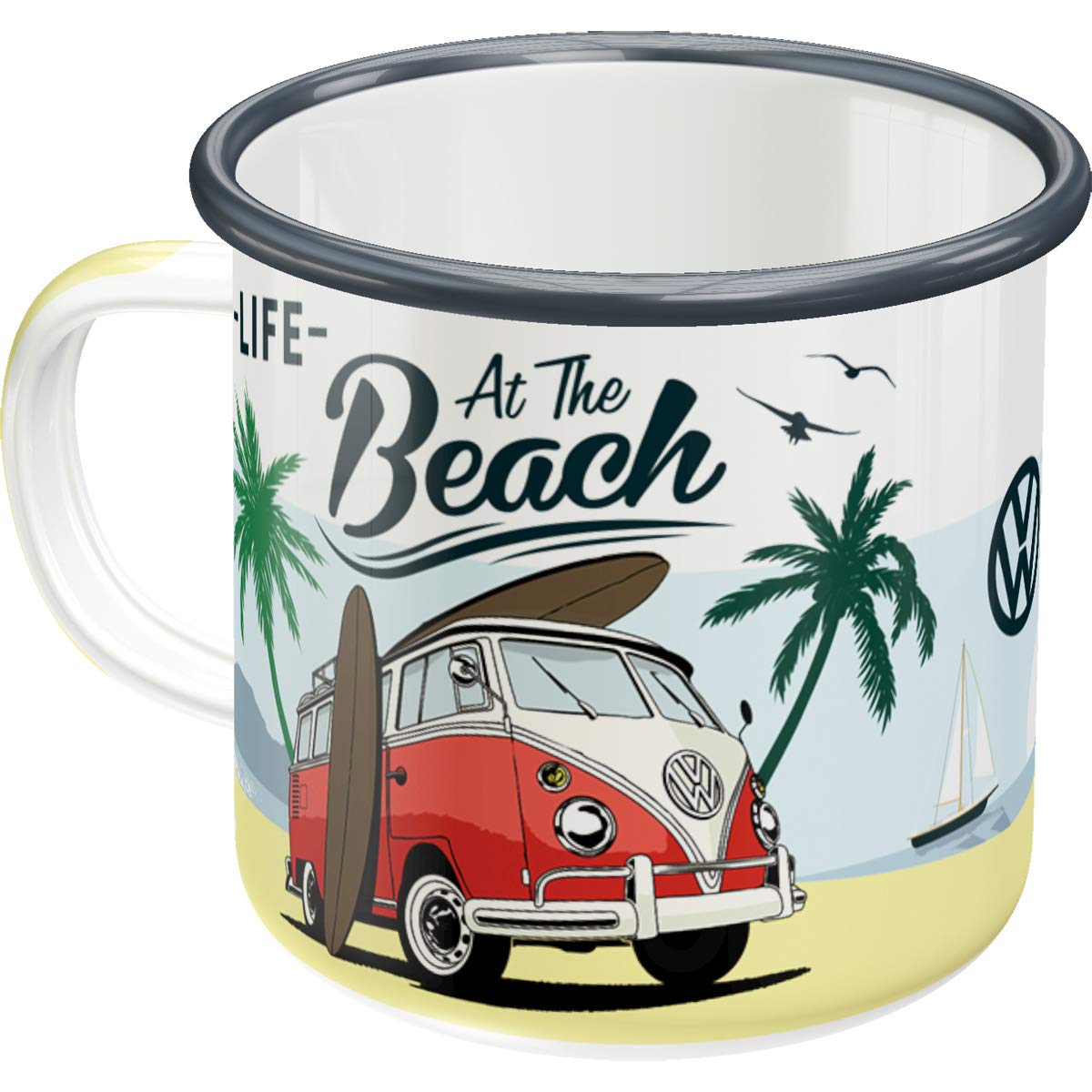 Taza retro furgoneta vintage – Café con espíritu libre