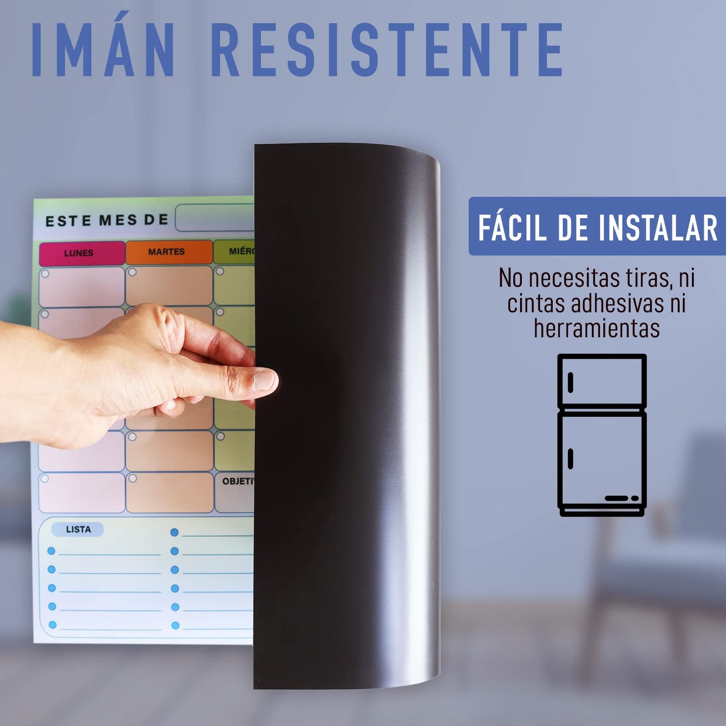 Planificador magnético mensual – Visualiza y controla tu mes fácilmente