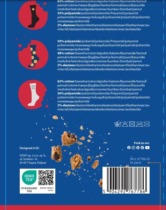 Calcetines caja de galletas – Choco cookie lover