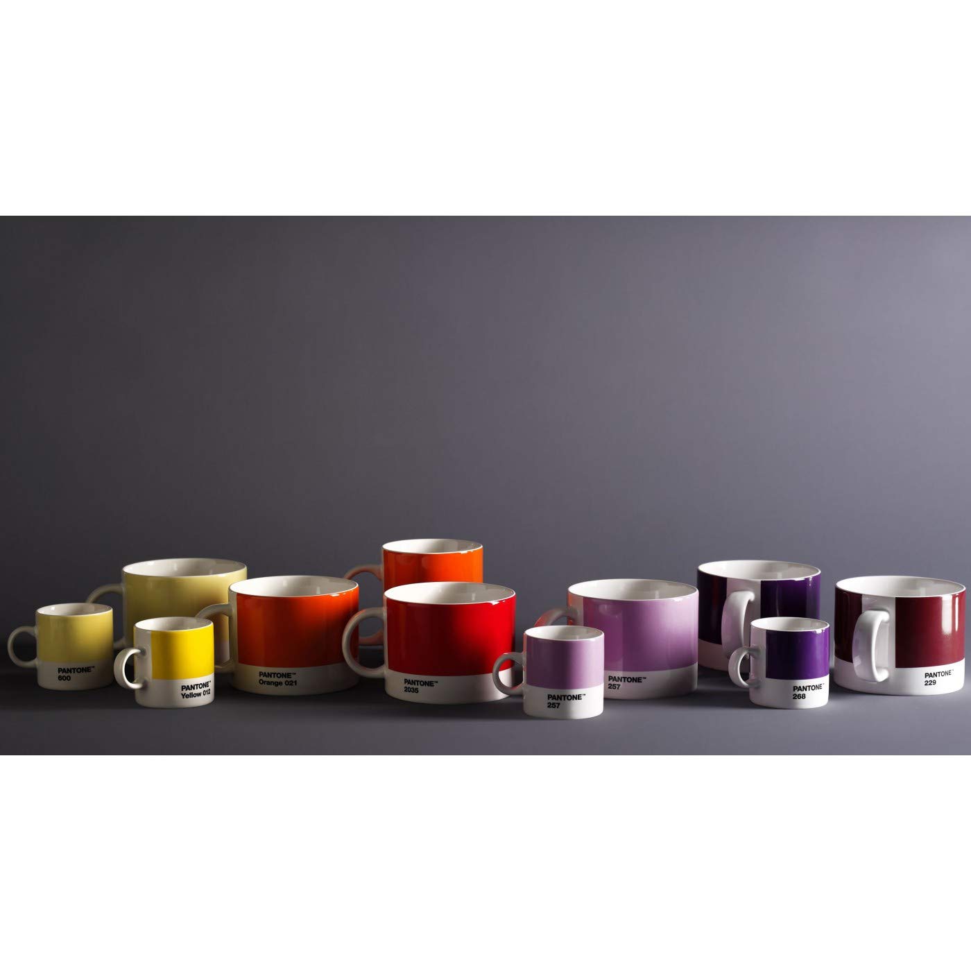 Copenhagen design Pantone Mug, Coffee/Tea Cup, Fine China (Ceramic), 375 ml, Orange 021 C, Porcelana, 1 Unidad (Paquete de 1)