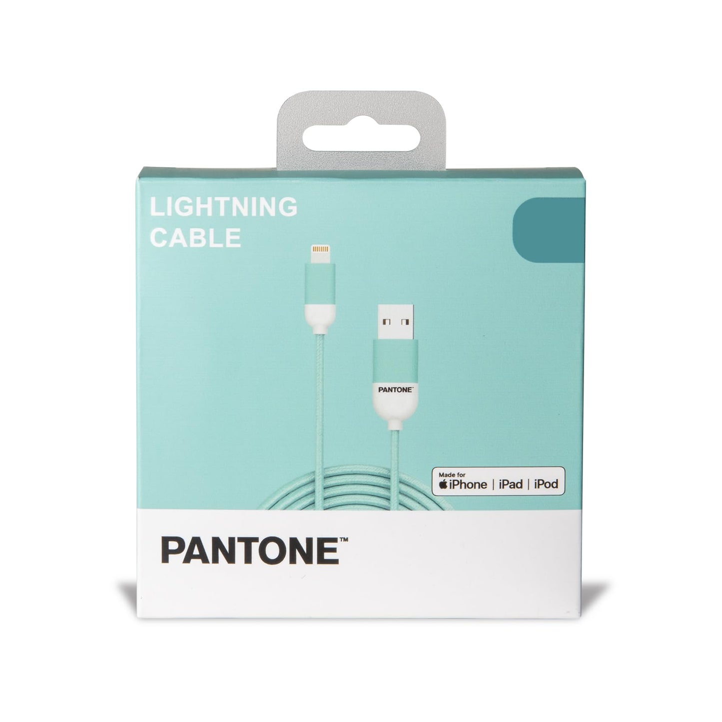 Cable Lightning iPhone Pantone – Turquesa para móviles que brillan