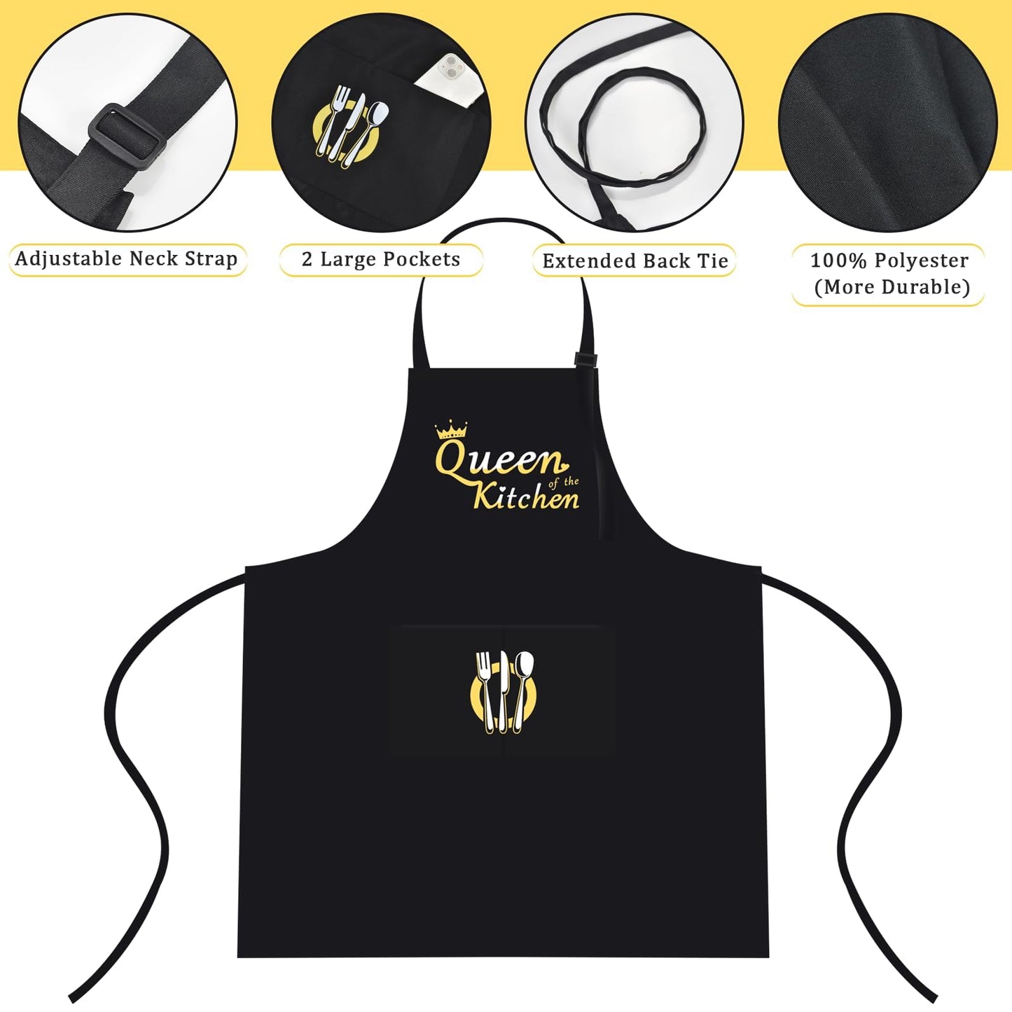 Delantal Queen of the Kitchen – Para la reina indiscutible de los fogones