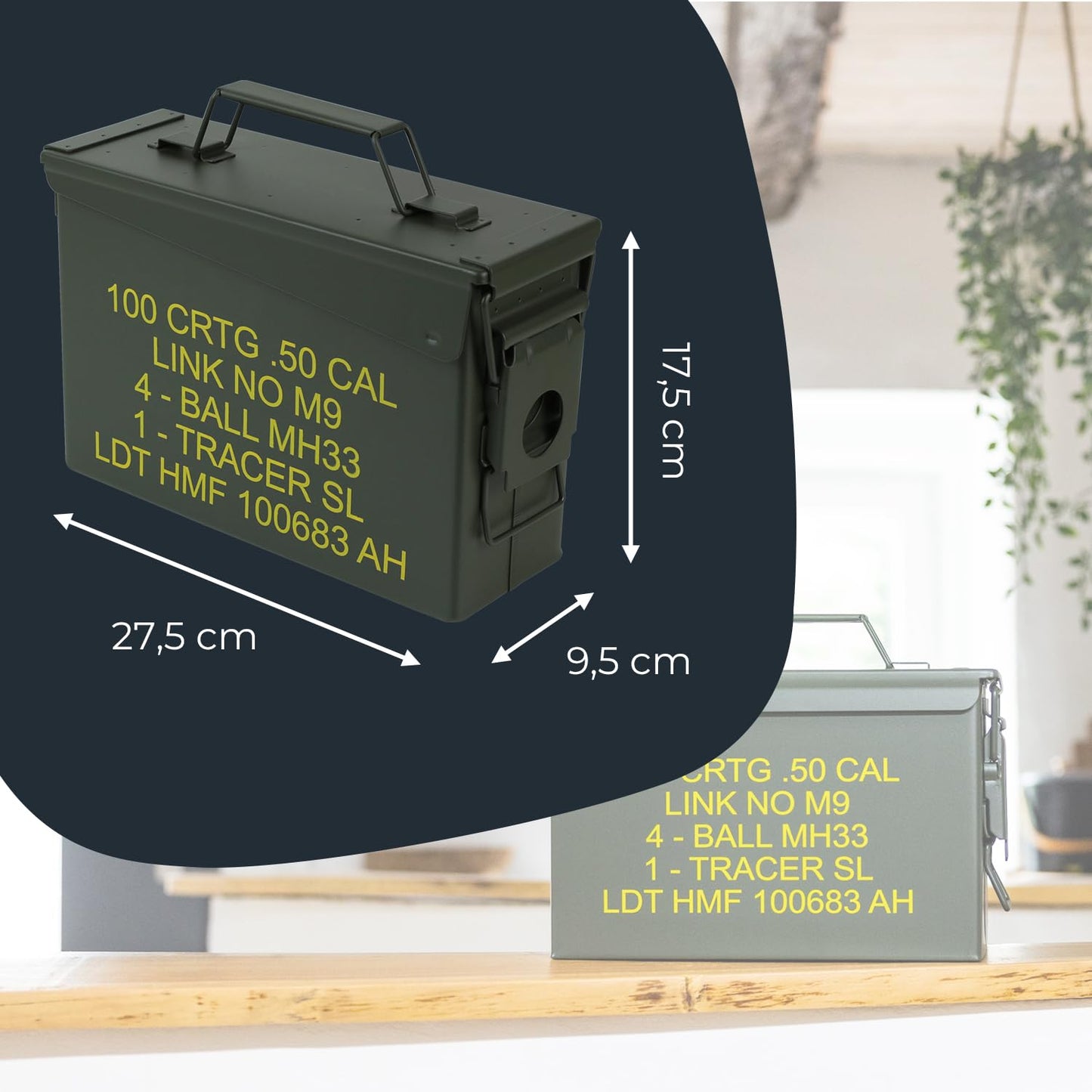 Caja munición metálica – Orden con aire táctico