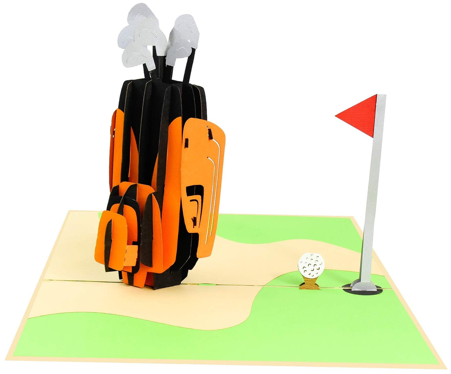 Tarjeta pop-up club de golf – Swing sorpresa en 3D