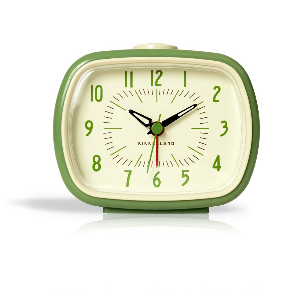 Reloj retro verde – Despertador con vibra nostálgica