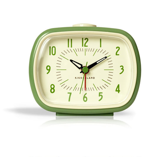 Reloj retro verde – Despertador con vibra nostálgica