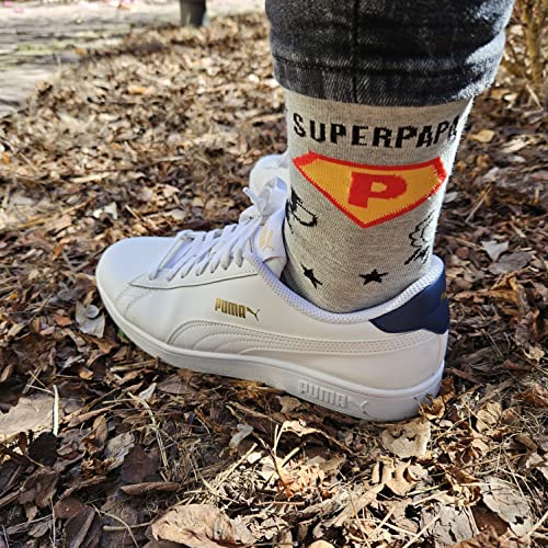 Calcetines "Super Papá" – Héroe de pies a cabeza