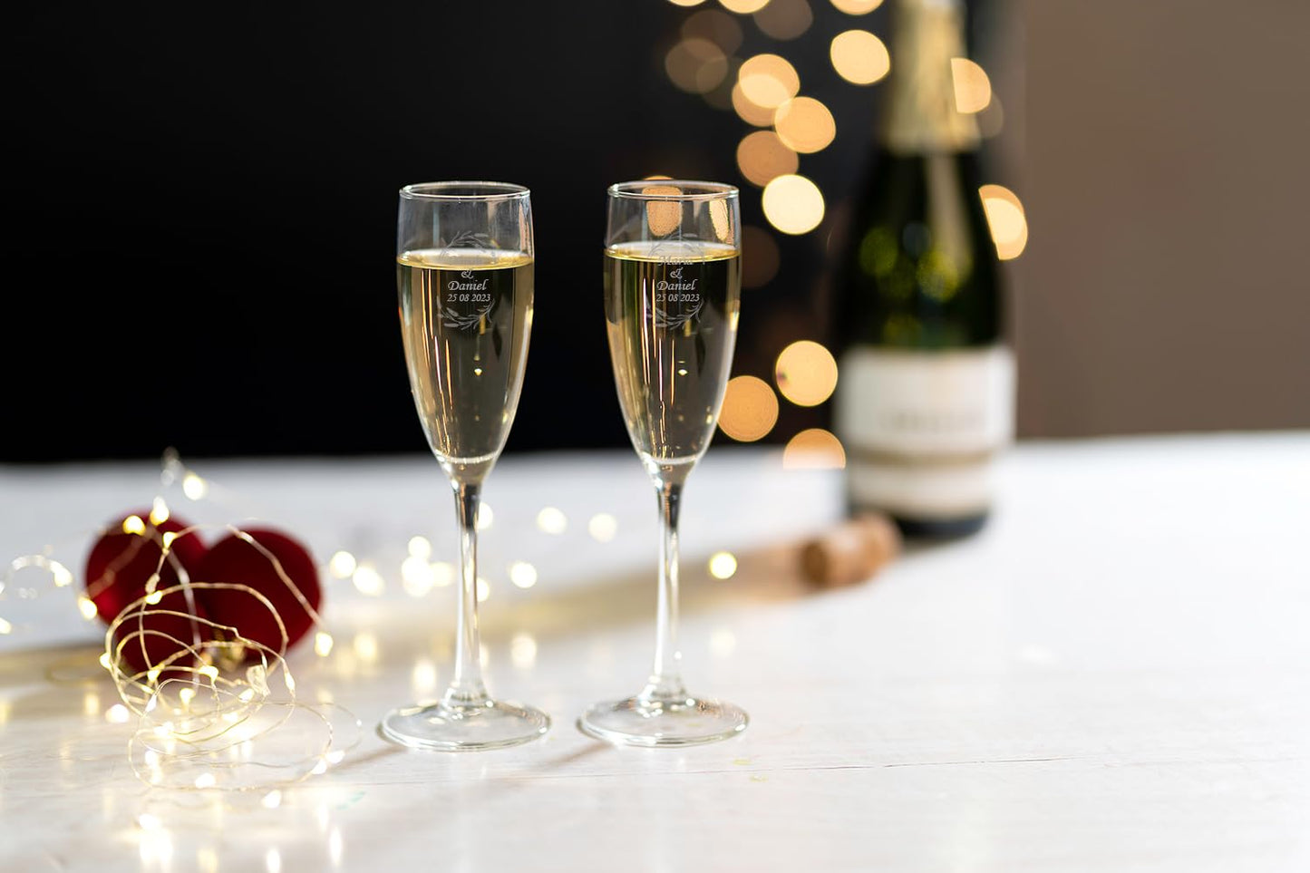 Copas cava personalizadas – Brinda con tu nombre grabado