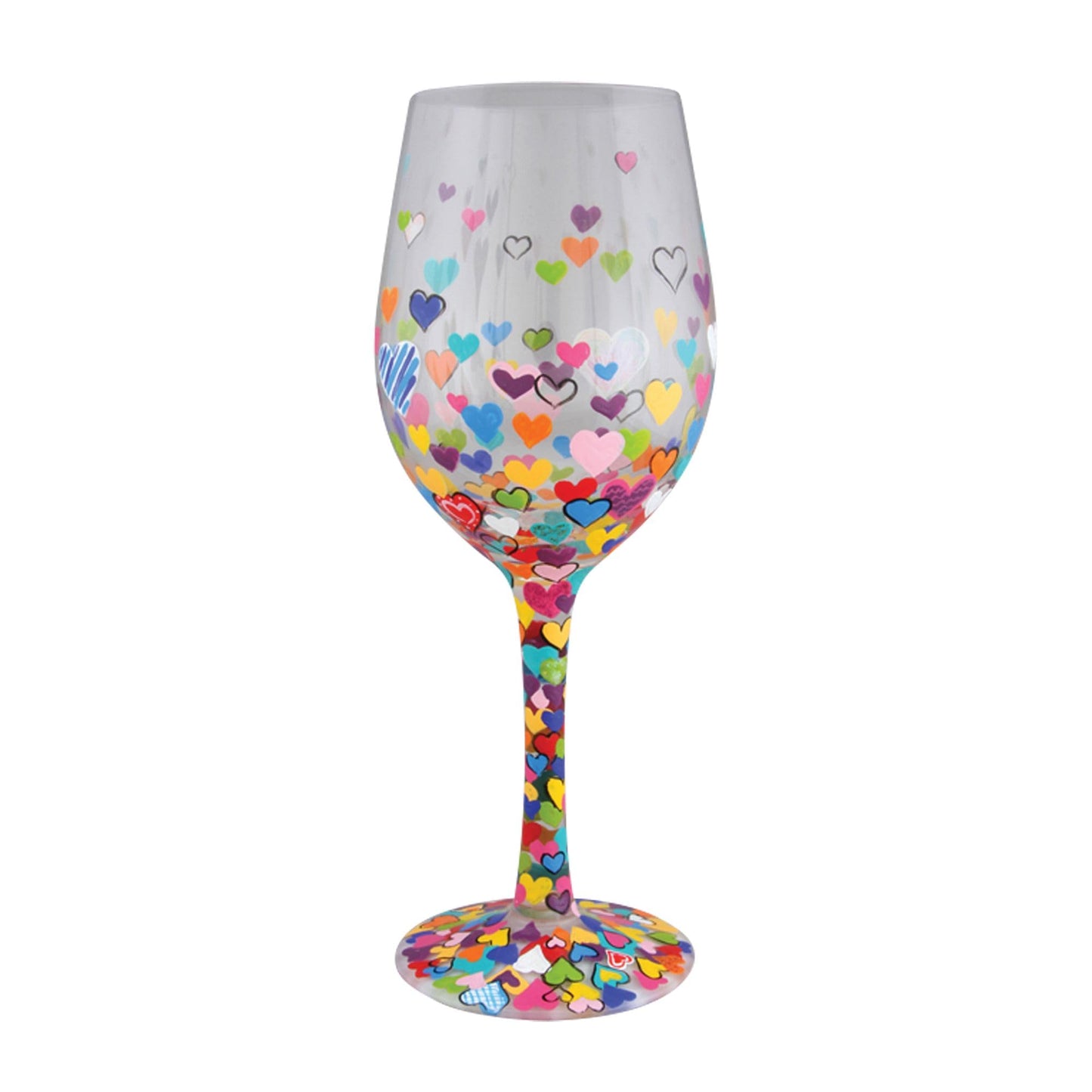 Copa con corazones Lolita – Diseño romántico multicolor