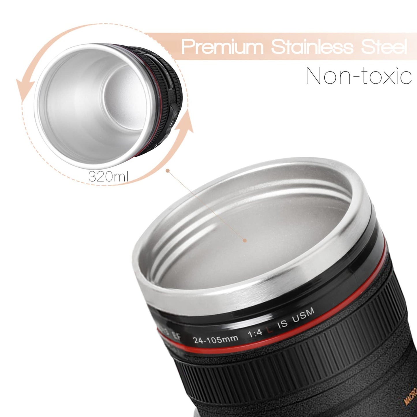 Taza lente de cámara – Para fotógrafos que viven con café