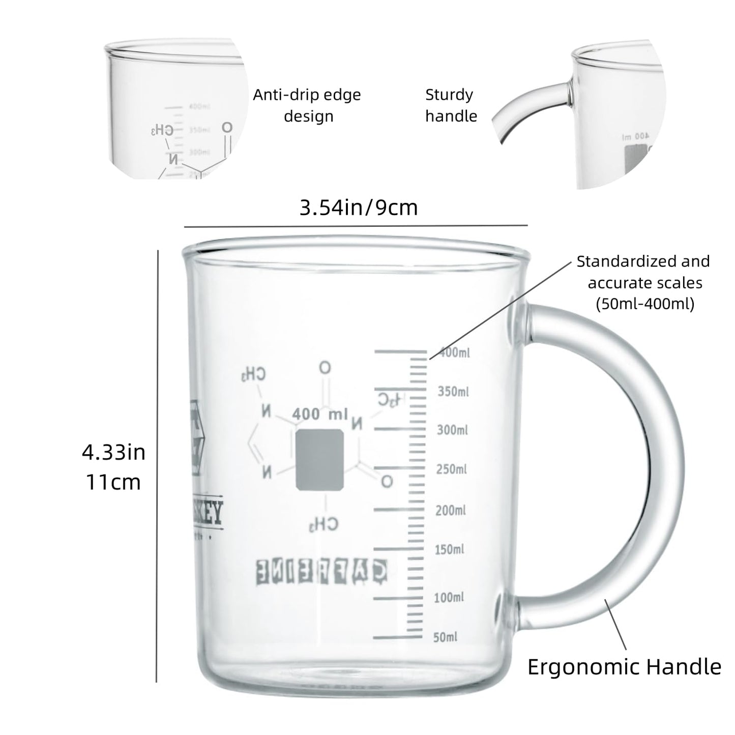 Taza molécula de cafeína – El experimento favorito de cada mañana