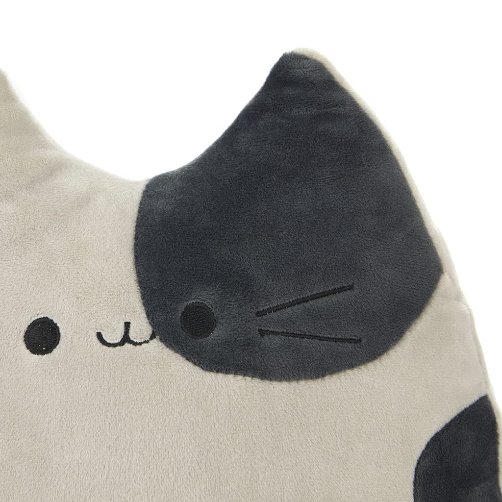 Cojín “Sweet Kitty” gris Balvi – Un minino que abraza tu espalda
