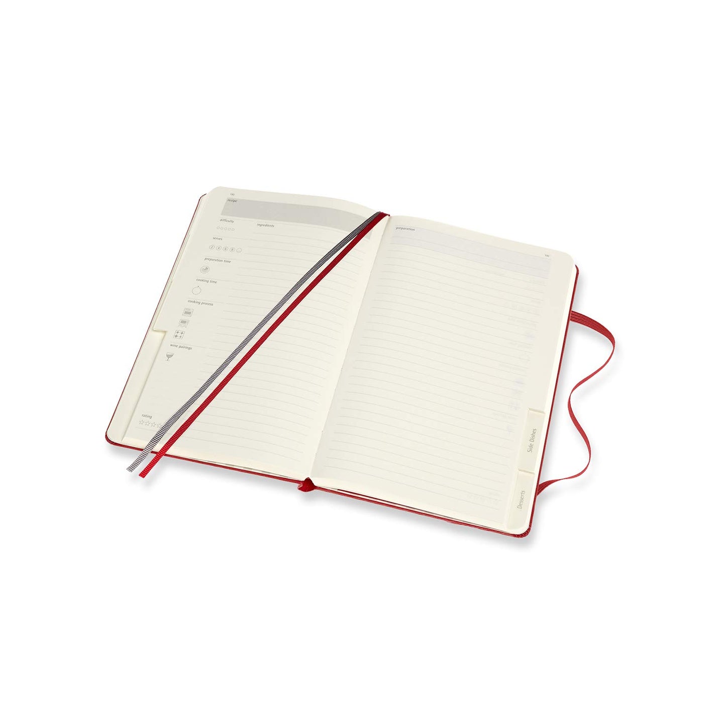Journal de recetas Moleskine – Cocina y conserva tus mejores platos