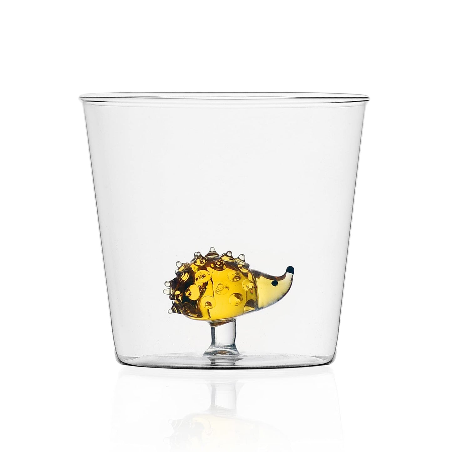 Vaso con caracola – El mar servido en cristal
