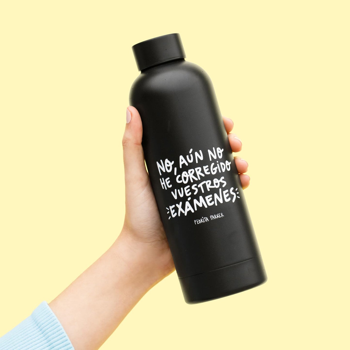 No, aún no he corregido – Botella térmica para profes sin tiempo (pero con estilo)