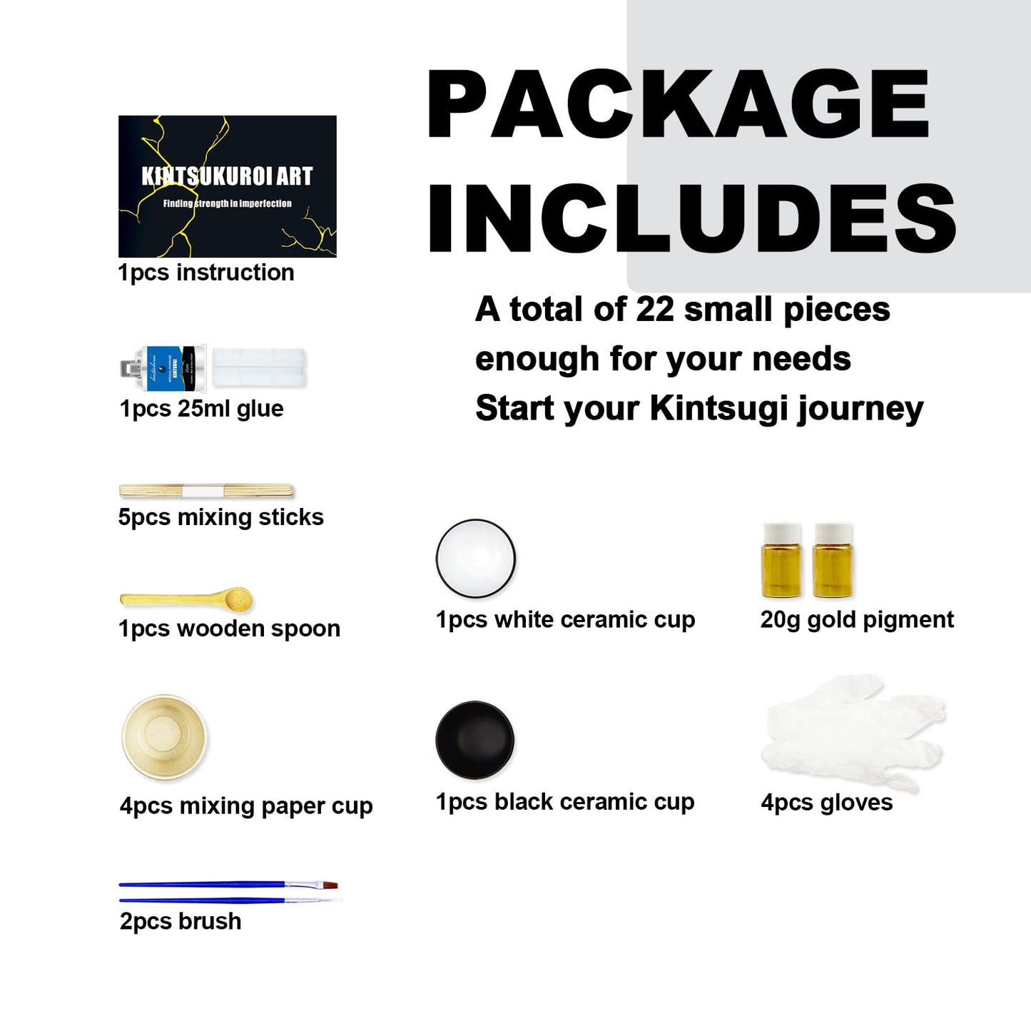 Kintsugi kit – Repara lo roto con oro y filosofía