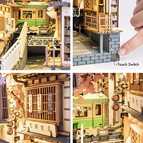 Book Nook de madera 'Puente encantado' – Crea magia entre tus libros