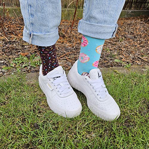 Calcetines donut azul – Estilo goloso y divertido