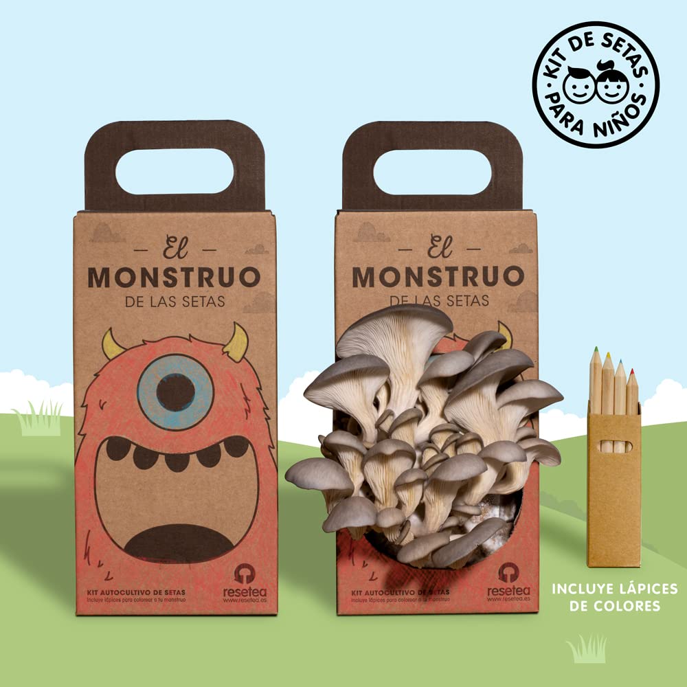 El Monstruo de las Setas – Kit de autocultivo con diseño bestial