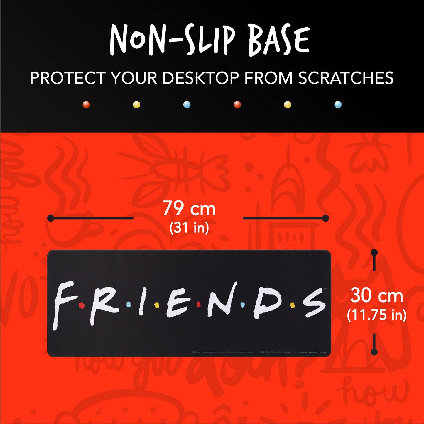 Alfombrilla Friends – Central Perk bajo tu teclado