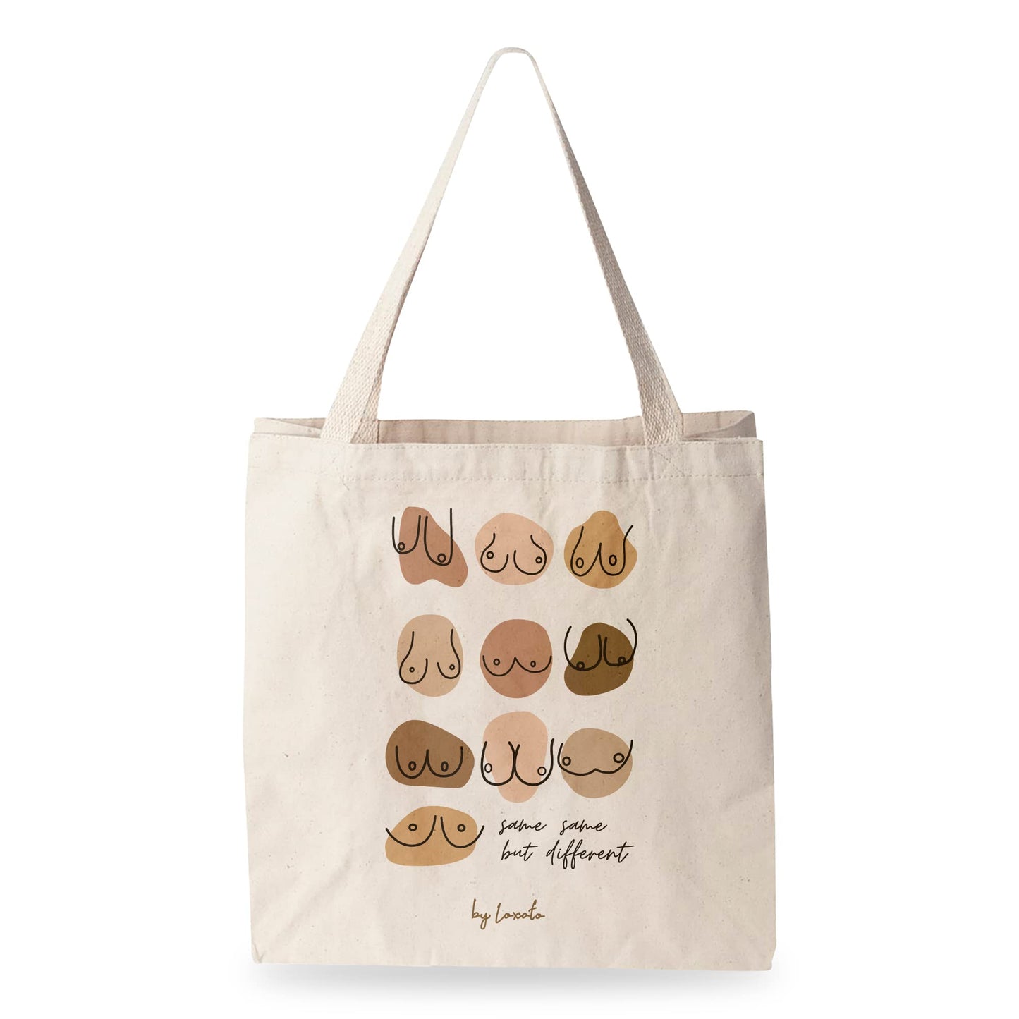 Boob Power – Tote bag con mensaje body positive