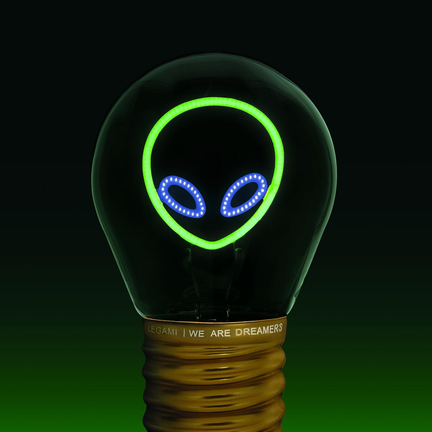 Lámpara bombilla “Alien” – Luz extraterrestre para tu escritorio
