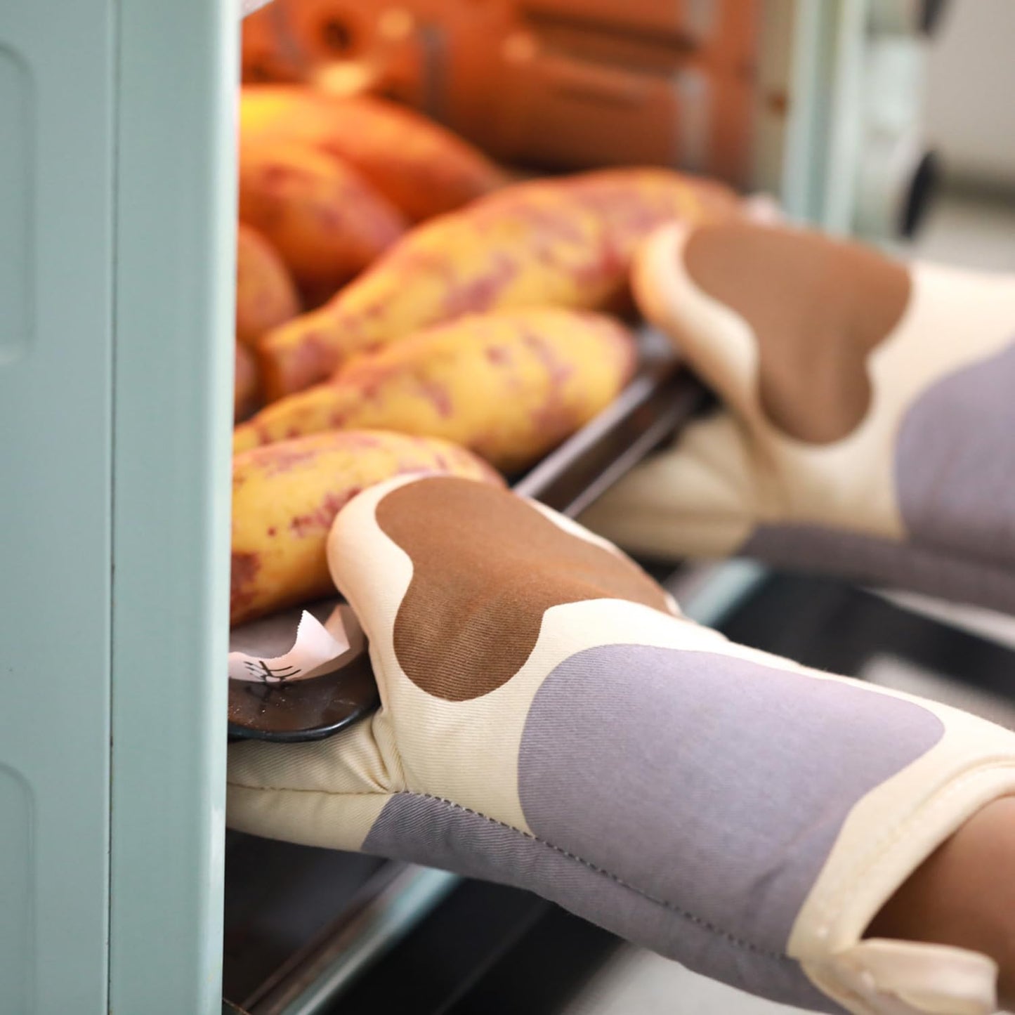 Guantes de horno huella de gato – Protección con garra y ternura