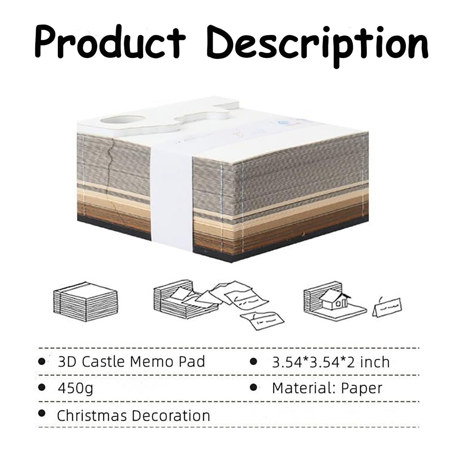 Calendario castillo 3D – Póster y agenda con fantasía