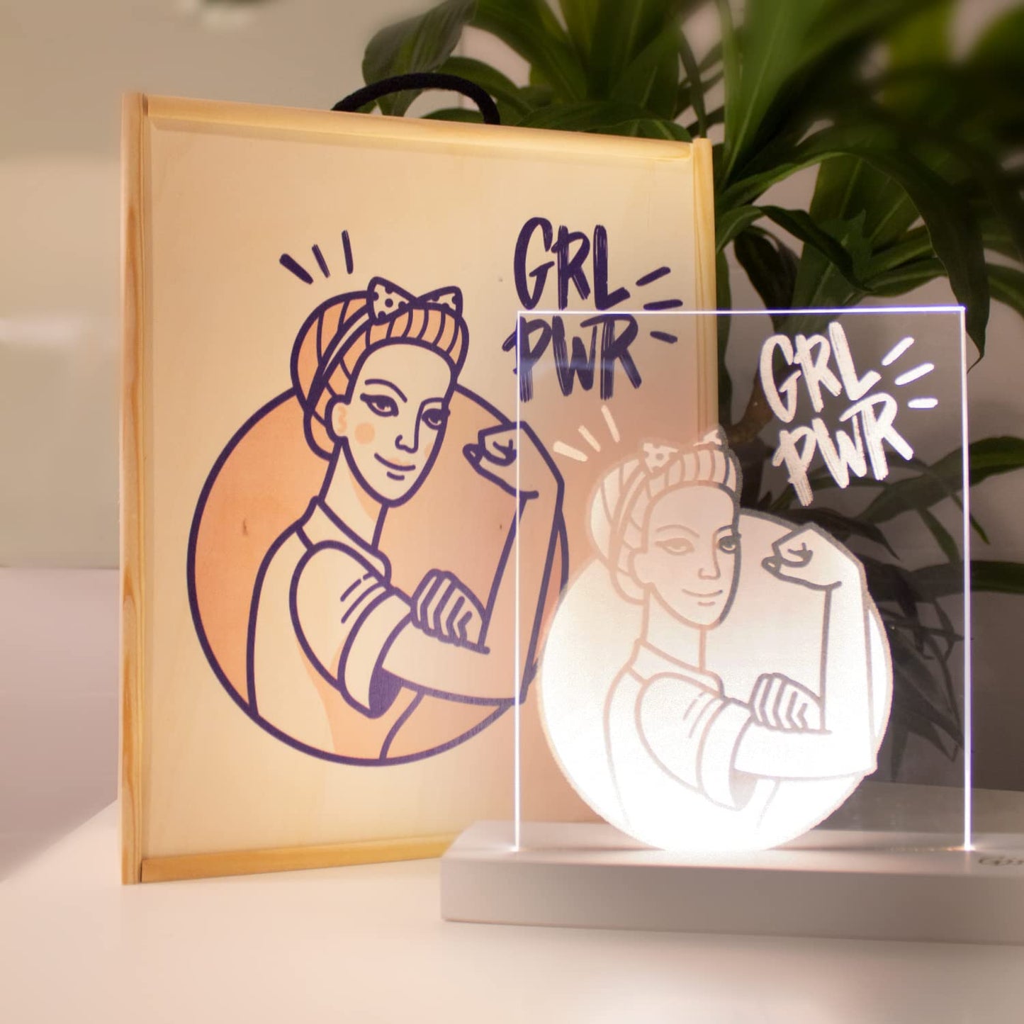 Lámpara personalizada con tu foto – Con brillo emocional