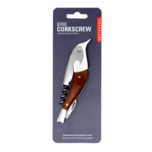 Sacacorchos Gorrión – Madera y acero al vuelo