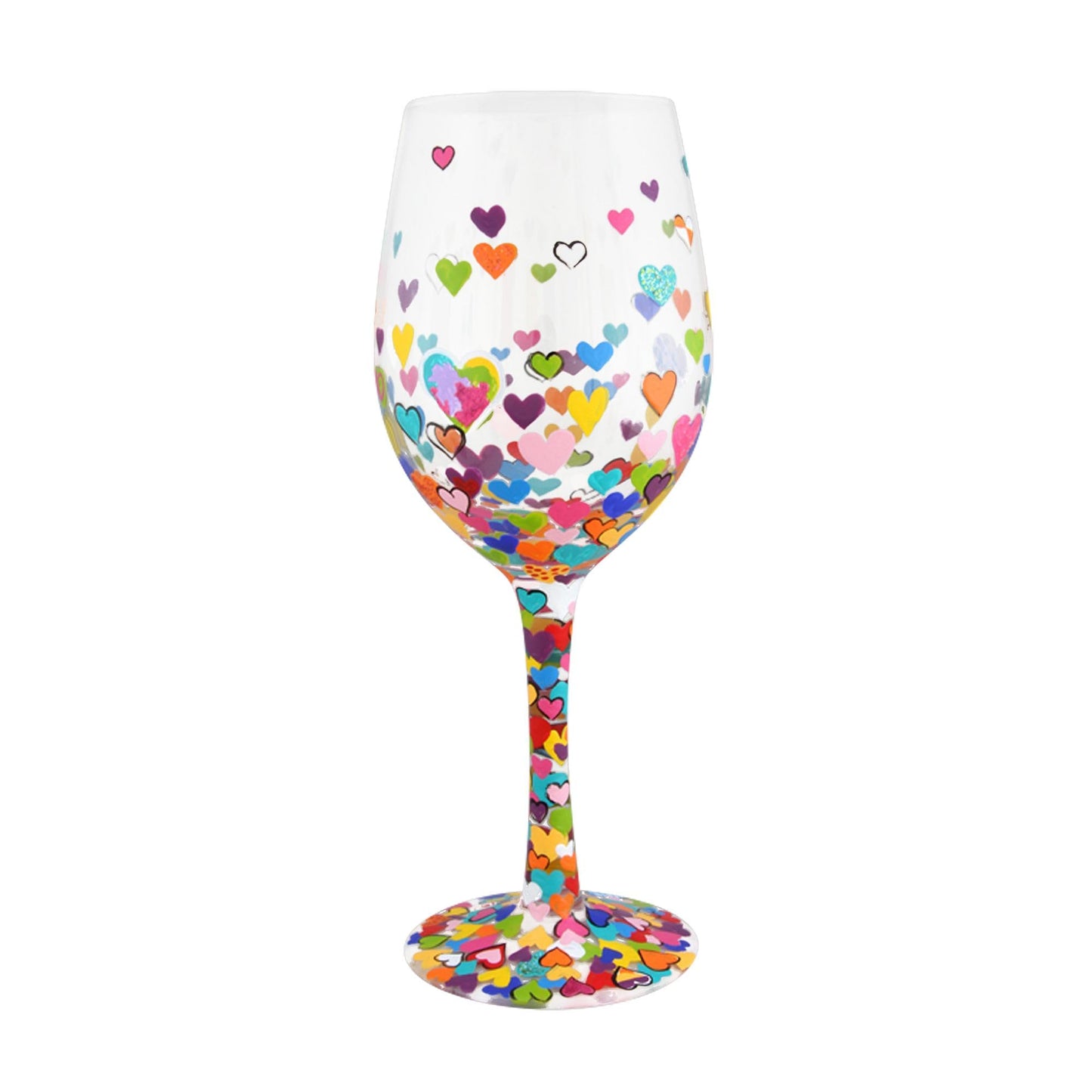 Copa con corazones Lolita – Diseño romántico multicolor