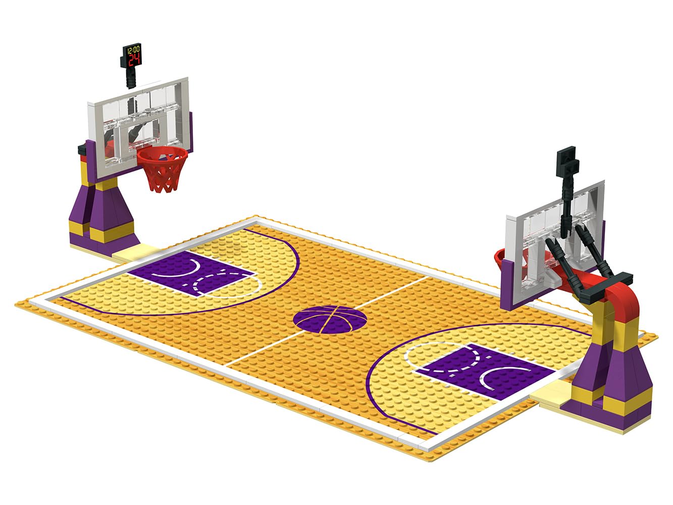 Mini Basket Pro – Cancha y lanzador compatibles con LEGO