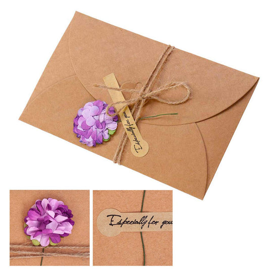 Felicidades en kraft– 20 tarjetas con estilo natural