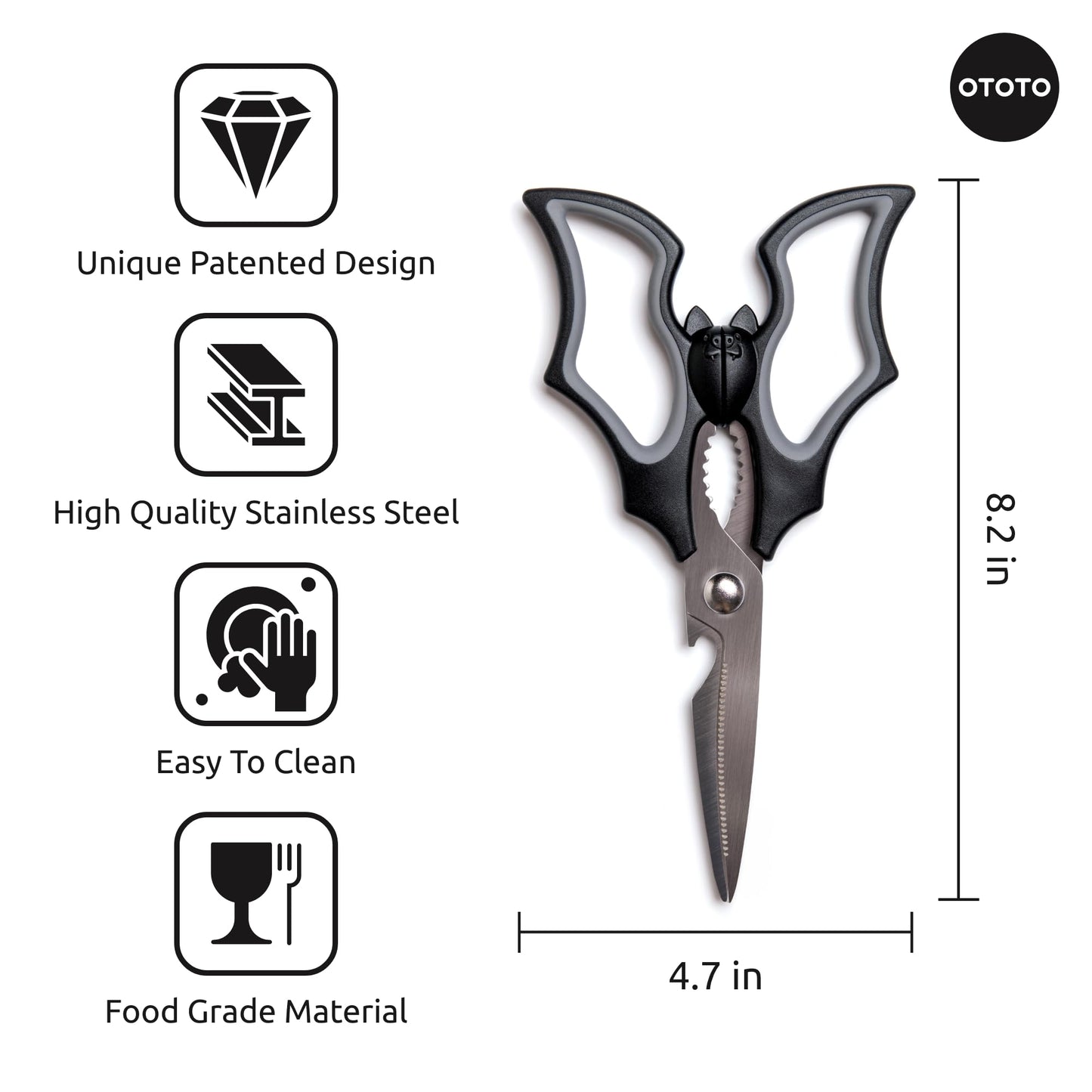 Tijeras Elizabat – Murciélago vampírico en tu cocina