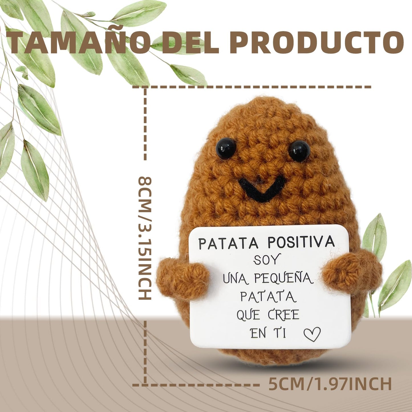 Patata positiva – Mensajes felices en una patata