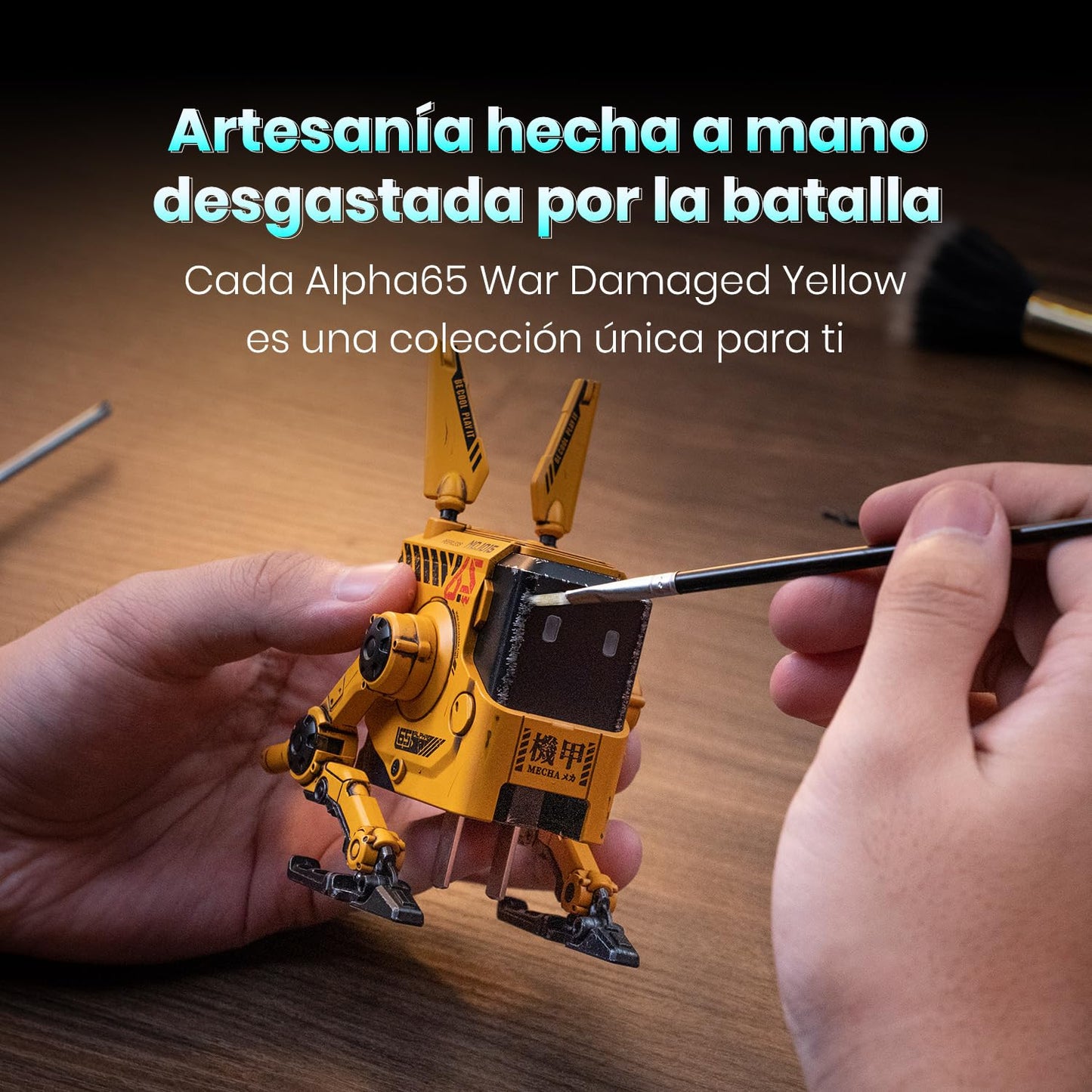 Cargador robot 65W – Diseño sci-fi con triple conexión y carga rápida