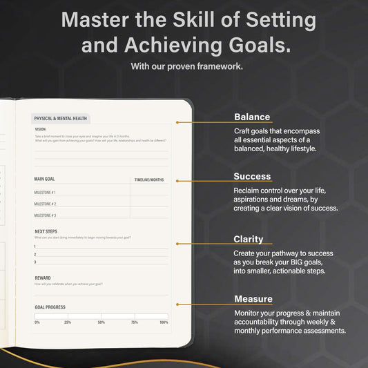 Agenda Balance de alto rendimiento– Donde tus metas toman forma