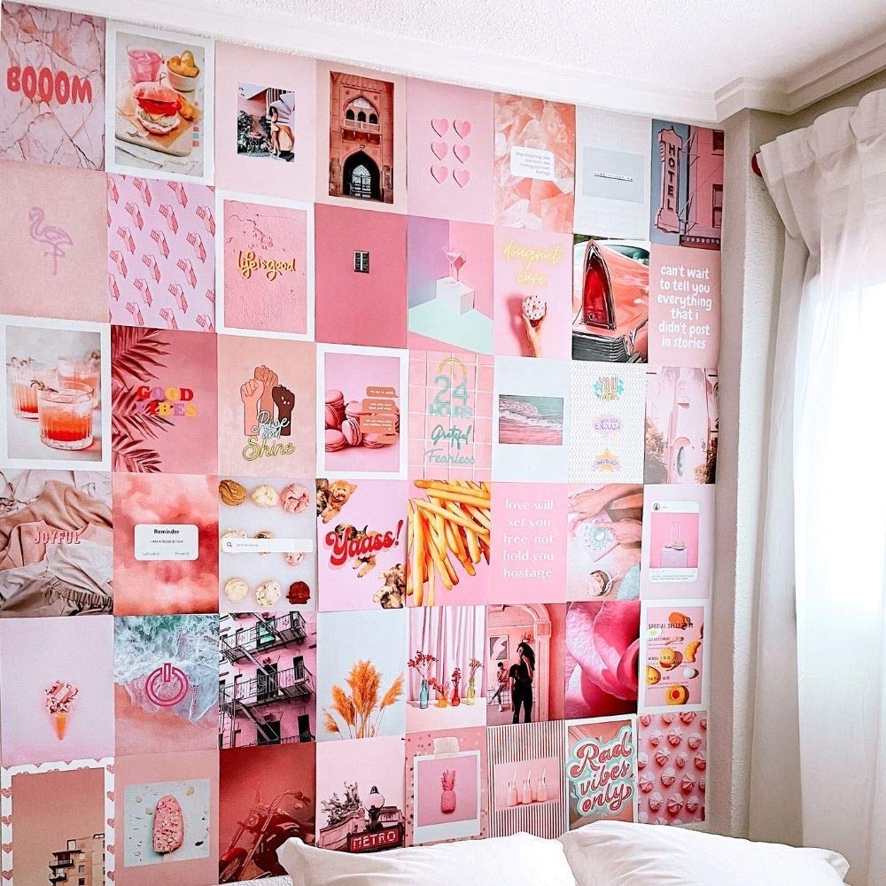 Láminas collage Pink – Pared con estética suave y chic