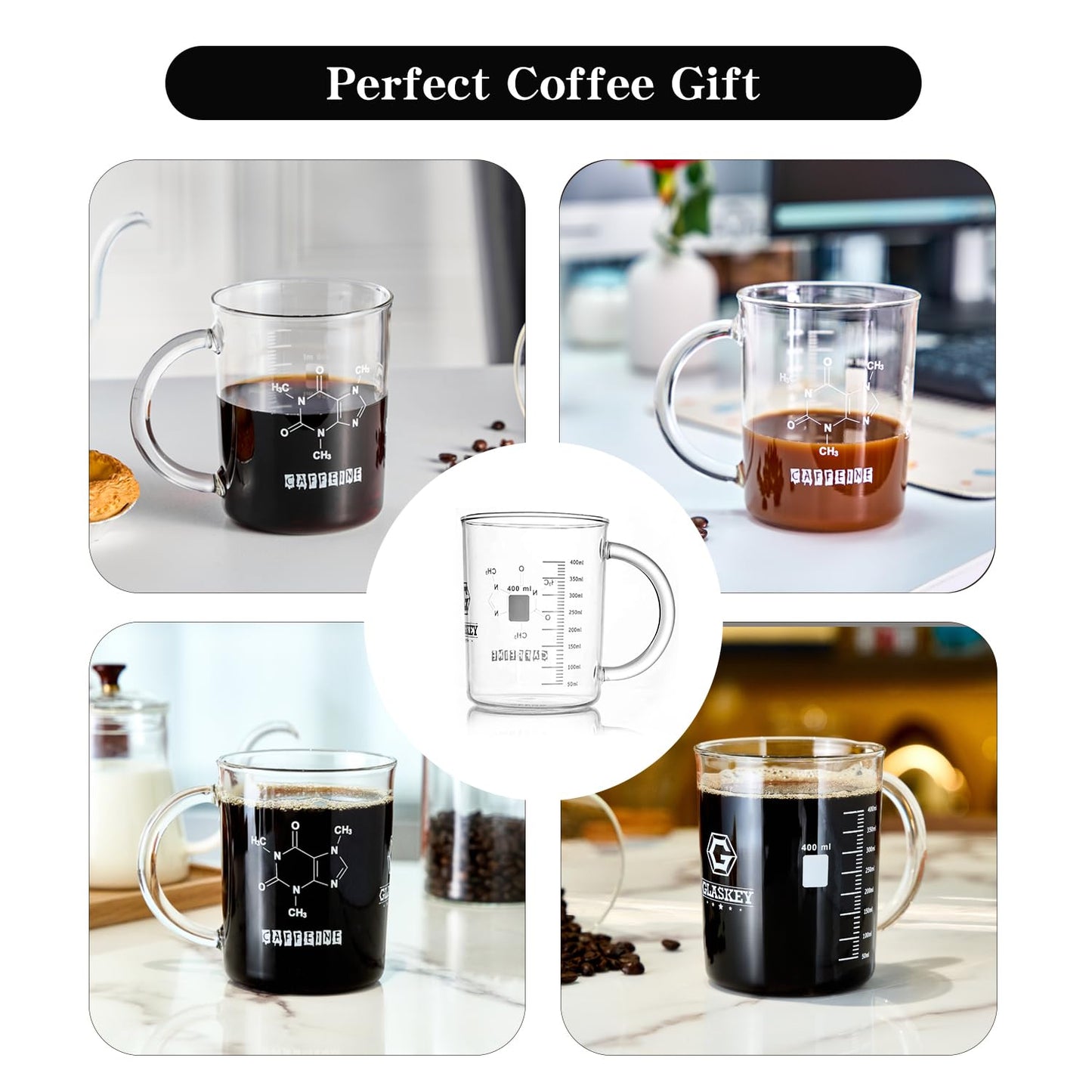 Taza molécula de cafeína – El experimento favorito de cada mañana