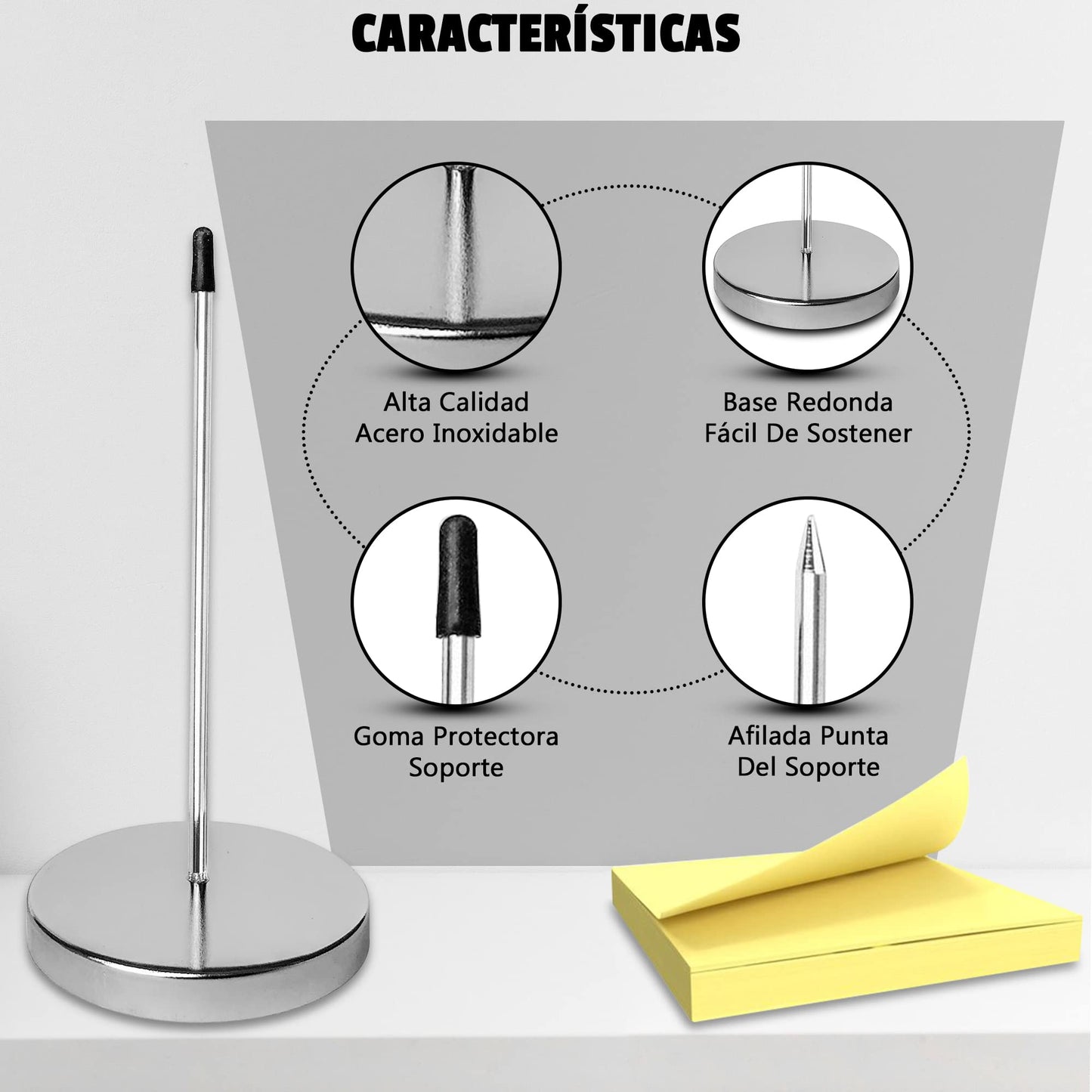 Pincha ideas – Notas adhesivas con soporte original