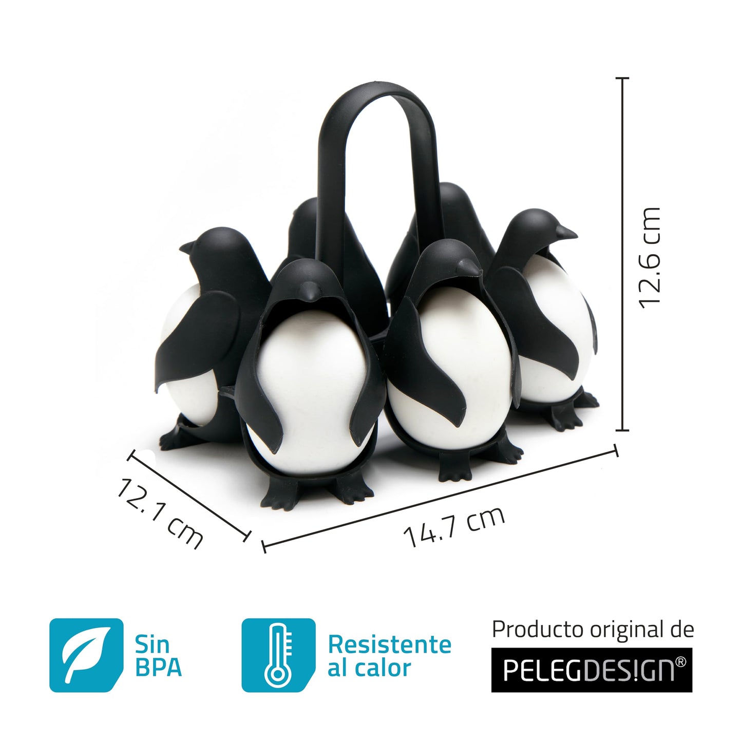 Porta huevos pingüino Egguins – Hervidos con estilo polar