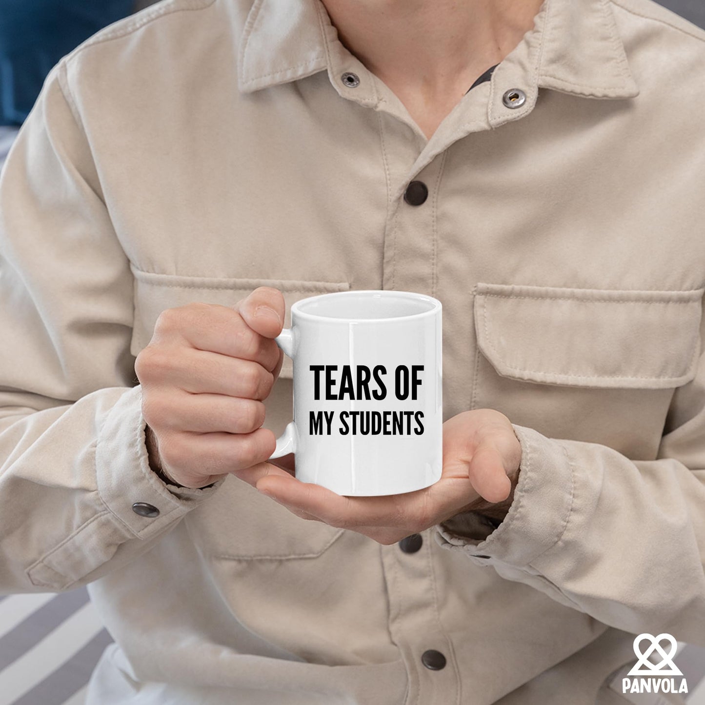 Panvola 'Tears of My Students ' Taza para profesor, divertido regalo de graduación para profesor instructor de física, química, cálculo taza de café de cerámica (11 oz, blanco)