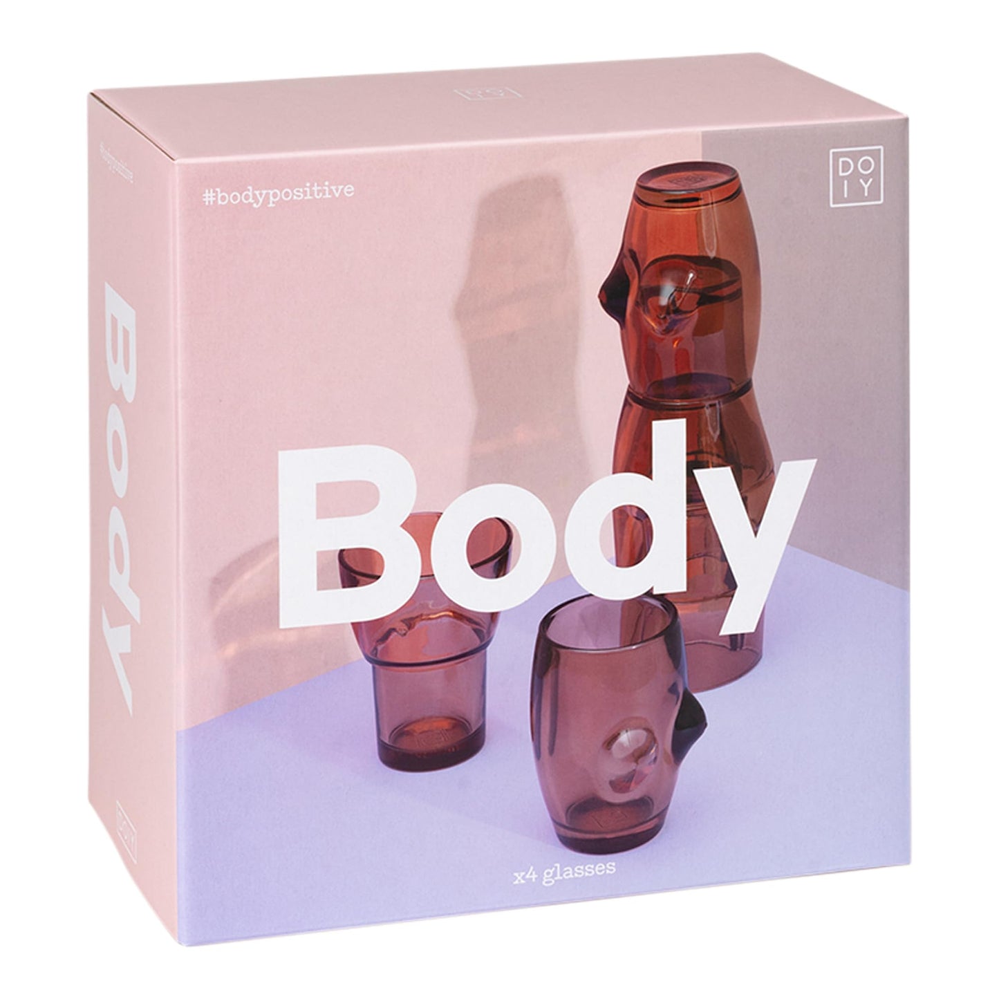 Set de vasos con forma humana – Un brindis con curvas