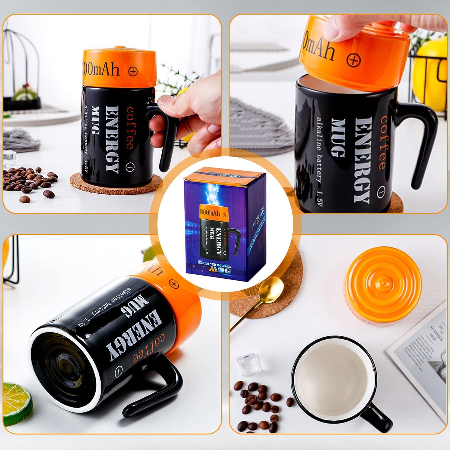 Taza batería Energy Mug – Recarga tu día a lo grande