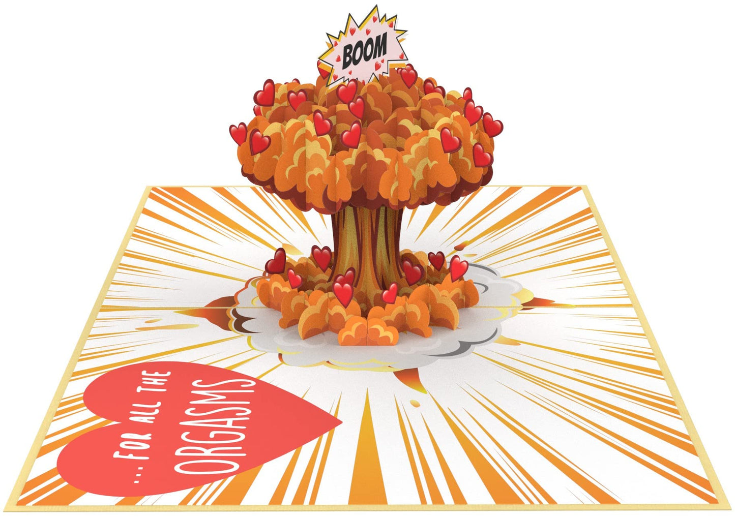 Tarjeta pop-up “Thanks… for all the orgasms” – Sorpresa picante