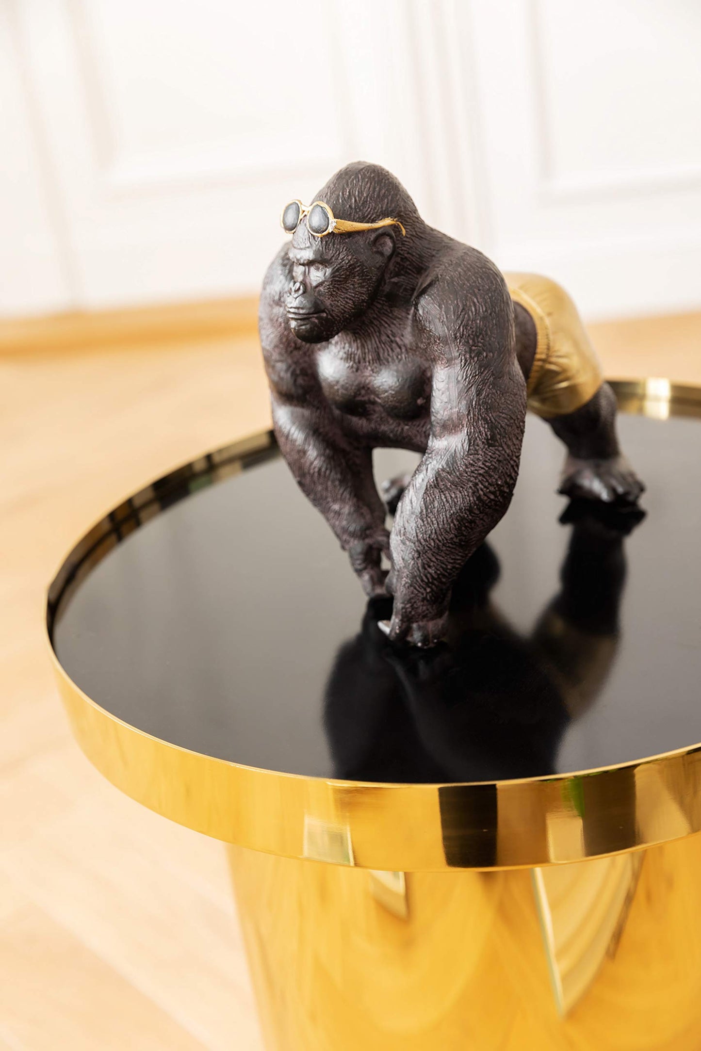 Mono con tabla – Escultura tropical para estanterías