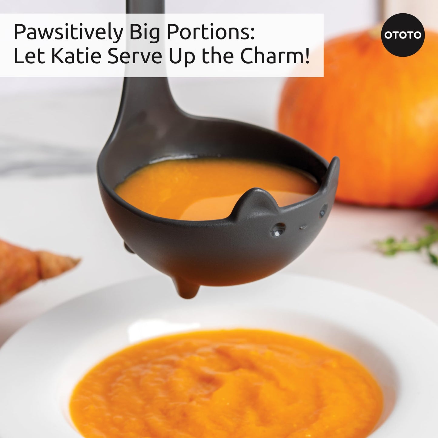 Cucharón Gato Katie OTOTO – Sirve la Sopa con Instinto Felino