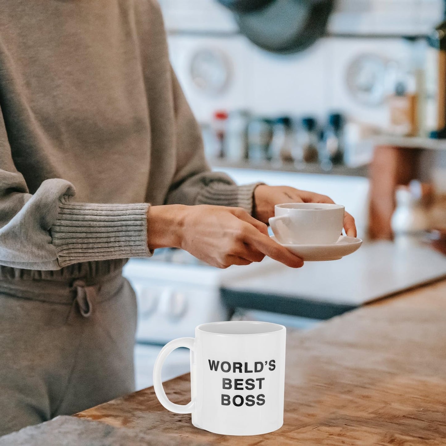 Taza “Dunder Mifflin Boss” – El café oficial de The Office